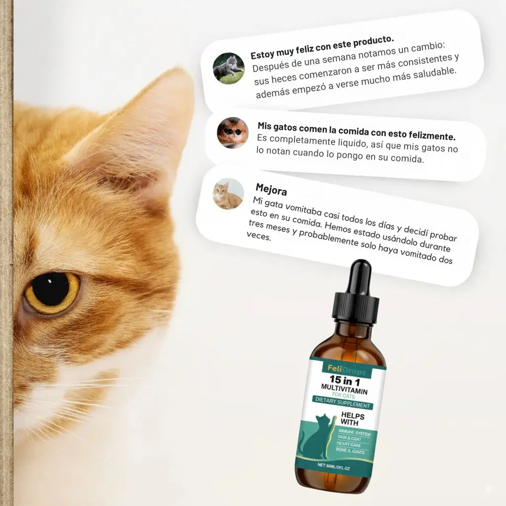 FeliDrops™ Suplemento Multivitamínico Para Gatos FeliDrops